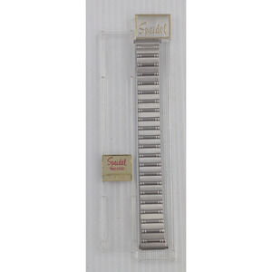 Speidel Silver Silver Twist O Flex Stainless Steel Mens Watch Band 1402/00 R